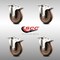 Service Caster 5 Inch 316SS High Temp Glass Filled Nylon Top Plate Caster Set Total Lock Brake SCC-SS316TTL20S514-GFNSHT-4 - alternate 3